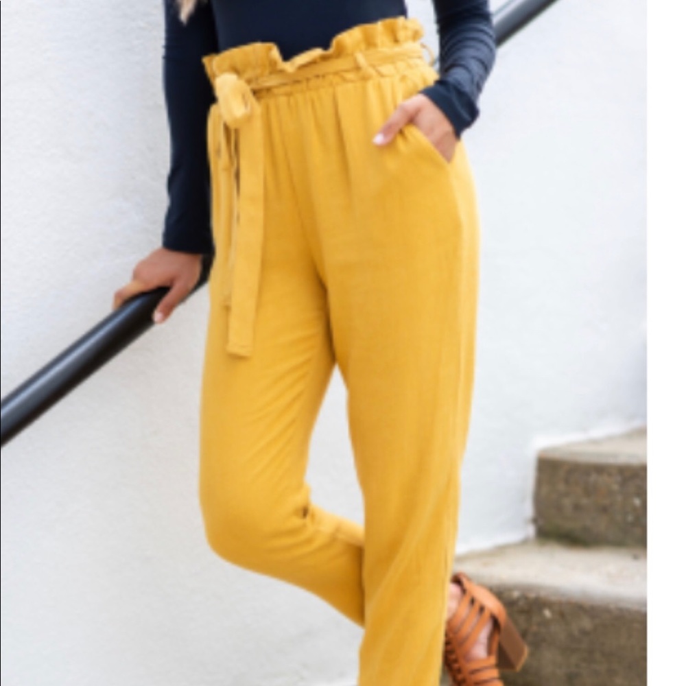 Mustard dressy pants